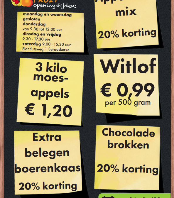 Weekaanbieding 39, 2023